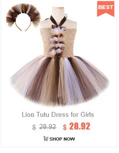 Pink Gray Mouse Tutu Dress for Baby Girls Grey Rat Costumes with Ears Bow Tie Tail Kids Animal Carnival Outfit Birthday Clothes