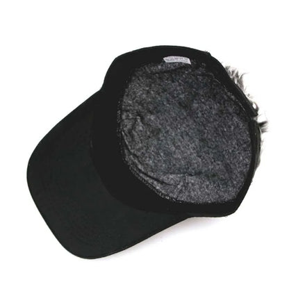 New Unisex Casual Camouflage Visor Hat Men Women Adjustable Sun Sunshade Hip Hop Baseball Cap With Spiked Hairs Wigs Casquatte