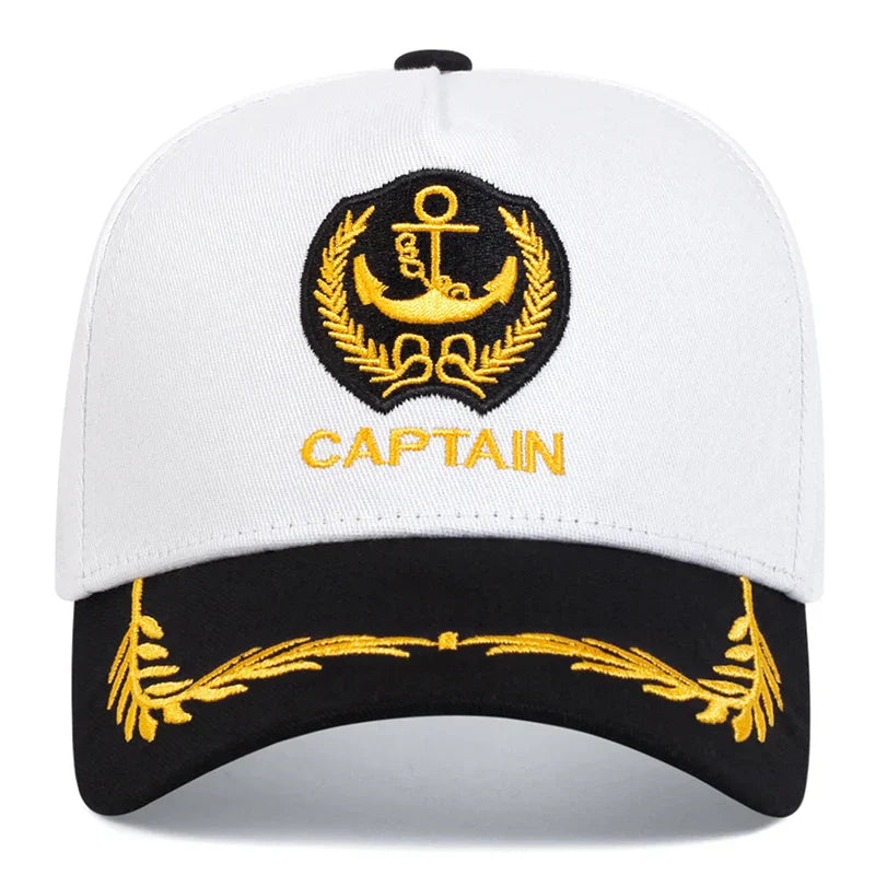 Unisex CAPTAIN/FIRST MATE Letter Embroidery Baseball Caps Spring and Autumn Outdoor Adjustable Casual Hats Sunscreen Hat