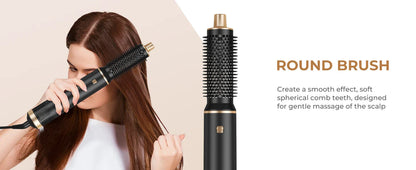 5 in 1 Electric Hair Dryer Comb Hair Straightener Comb Negative Ion Curling Iron Styling Tools Multifunctional Hot Air Brush