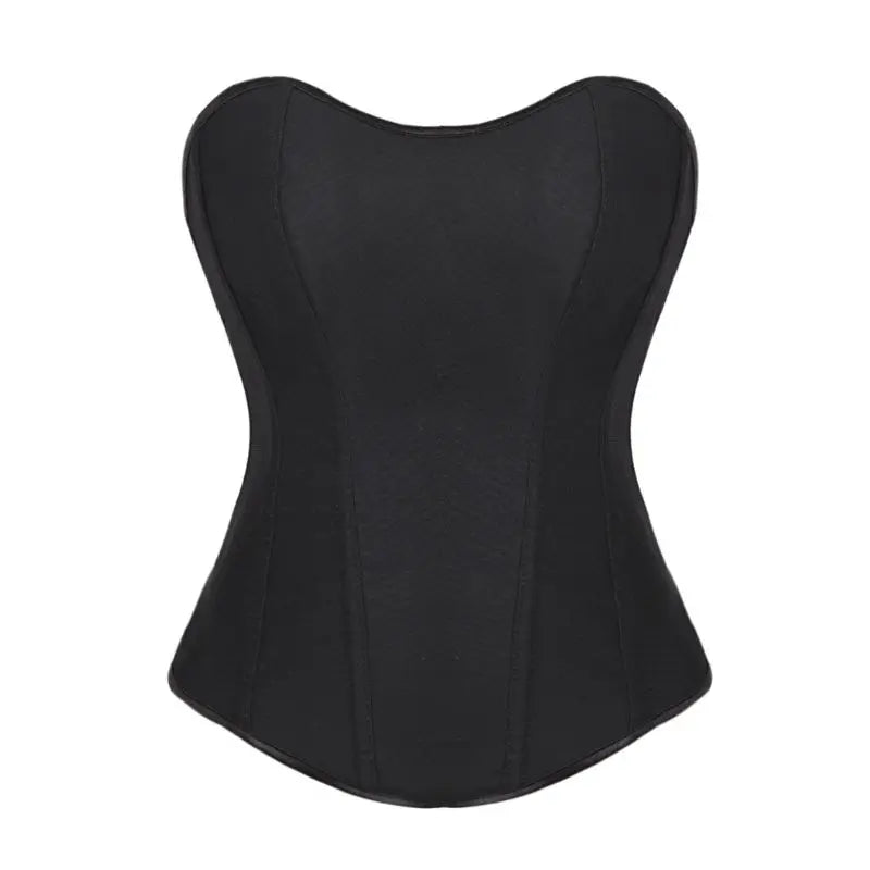 Black women is corset  strapless and body shaping top