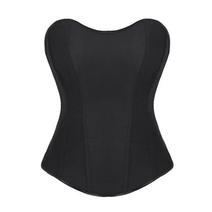 Black women is corset  strapless and body shaping top