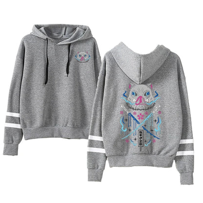 Anime Hoodies Men Women Kimetsu no Yaiba Kawaii Manga Sweatshirts Gothic Harajuku Hooded Pullover Casual Streetwear