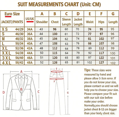 Classic Men Suit Sets Wedding Banquet Groomsman Slim Fit Blazer Pants Two Pieces Formal Activities Male Business Costumes