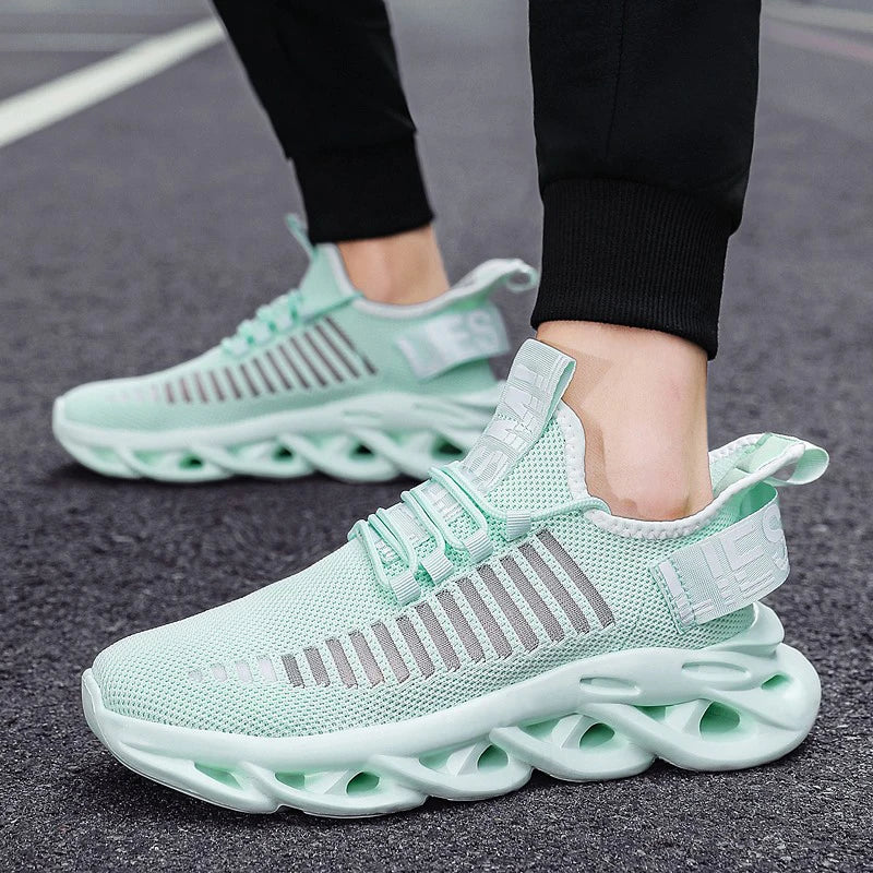 Men Shoes Comfortable Unisex Sneakers Breathable Couple Running Shoes Women Tenis Sports Shoe Size 36-46 White Walking Sneakers