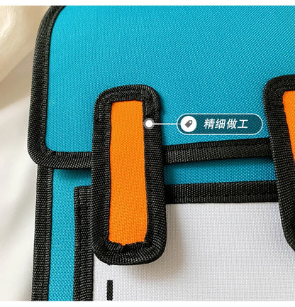 Two Dimensional 3d Multi-Functional Backpack Schoolbag Children 3-6 Grade Primary School Students