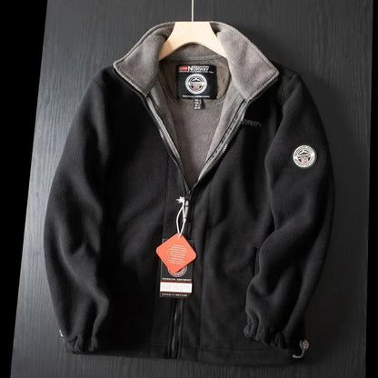 Jaqueta Masculina Corta-Vento Acolchoada com Fleece, Anti-Congelamento, Casaco Quente, Frio Polar, Tamanho Grande, Lazer, Moda, Outono, Inverno, Nova,
