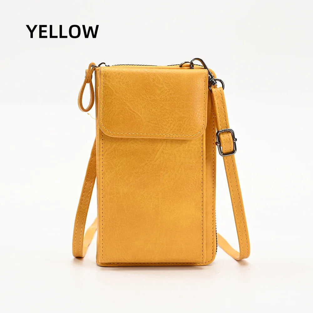 Fashionable single-shoulder bag, versatile crossbody bag, colorful mobile phone bag, large-capacity coin purse