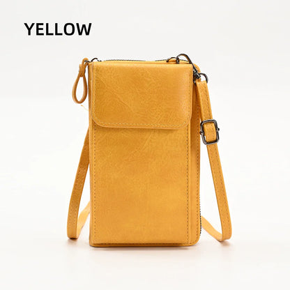 Fashionable single-shoulder bag, versatile crossbody bag, colorful mobile phone bag, large-capacity coin purse