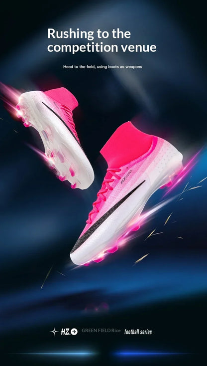 New Men Football Boots Women Professional Soccer Shoes Hot Sale TF/FG Sneakers Unisex High-quality Futsal Cleats Ultralight