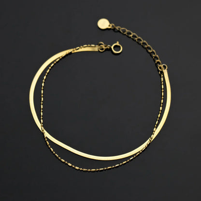 Minimalism Banboo Chain Bracelet for Women Genuine 925 Sterling Silver Link Chain Bracelet Fashion Plant Fine Jewelry