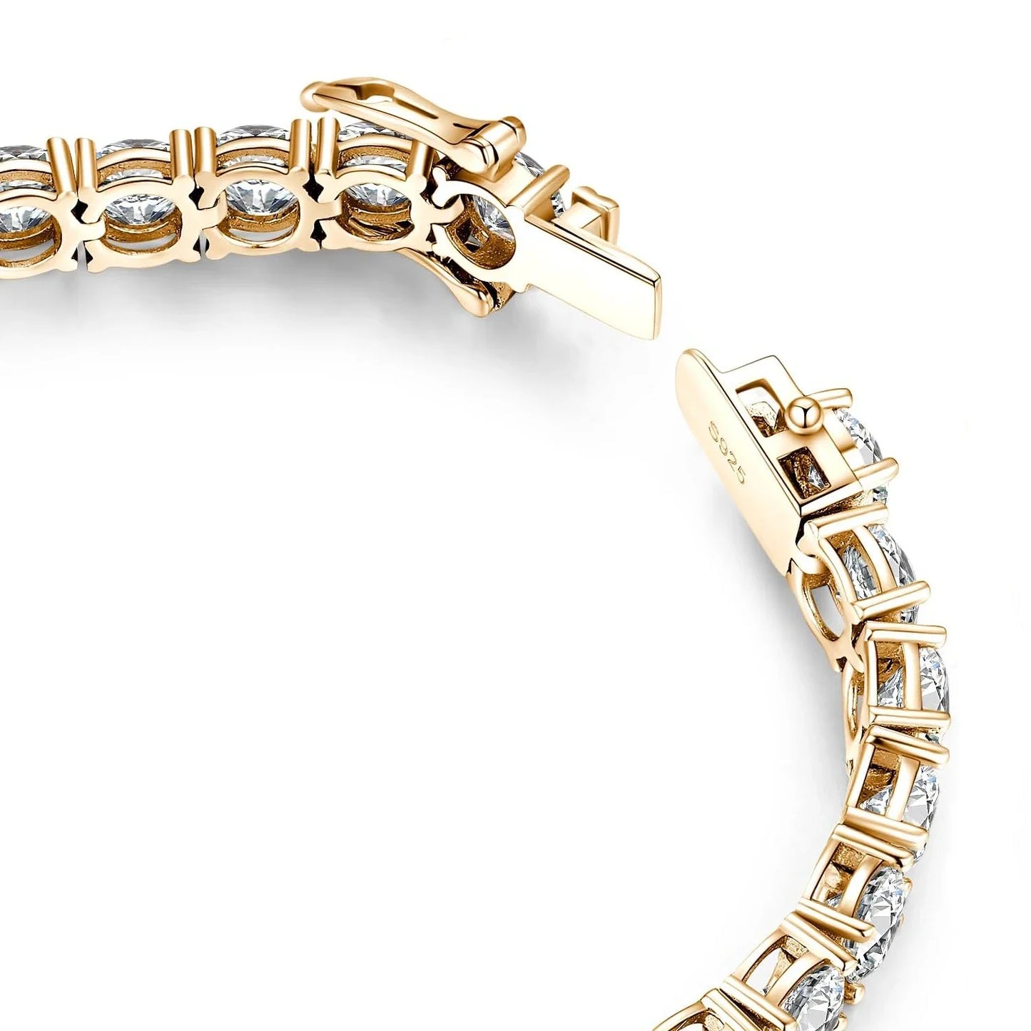 Luxury 4MM Tennis Bracelet for Women Men Full Moissnaite Laboratory Diamond S925 Silver Wedding Jewelry with Certificate