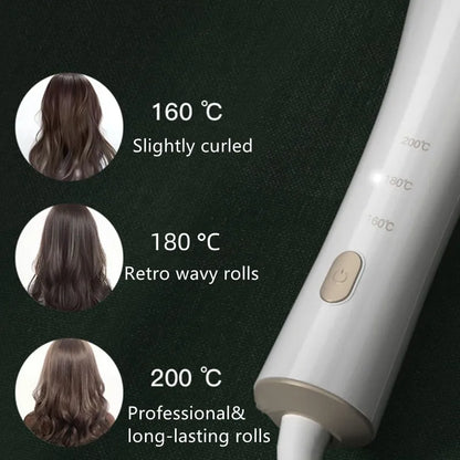 White Purple 2 Colors Replacement Professional Portable Auto Rotating Curling Iron 32mm 13mm Hair Iron (Genuine) US