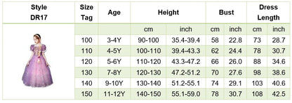 Girls Little Mermaid Aurora Costume Children Ariel Sleeping Beauty Dress Kids Peach Wedding Pink Fantasy Princess Disguise