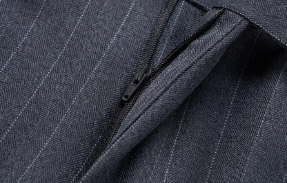 Trajes Musculosos para Noivos 2025 Tamanhos EUA Alfaiataria 3D Italiana TR para Ombros Largos Conjunto de Casamento e Negócios com Calças Ajustáveis