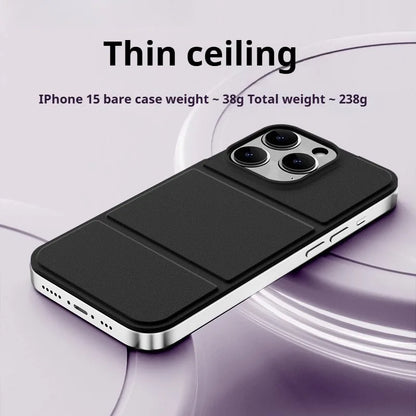 iPhone case suitable 16 pro max mobile,iPhone 15 phone magnetic back 15 promax ultra-thin single back 3-fold rotating bracket