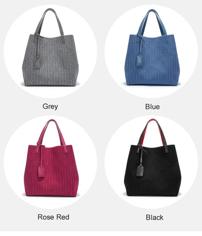 Fashionable Classic New Solid Color Outer Bag Women's Handbag Exquisite Handcrafted Weaving Large Capacity Handbag