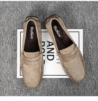 Trend Suede Men Casual Shoes Breathable Comfort Slip-on Mens Driving Shoes Fashion Men Lazy Shoes Luxury Brand Loafers Moccasins