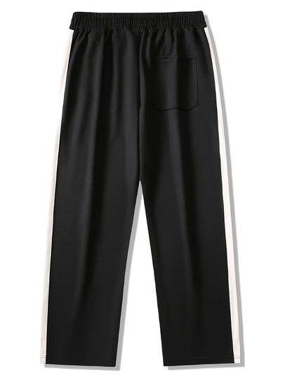 Men's contrasting sports casual pants, comfortable and versatile