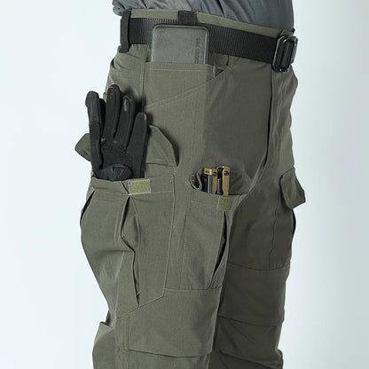 summer Multi-pocket Work Tactical Pants Men Outdoor Waterproof Sports Hiking Climbing Pants Combat Military Cargo Trousers