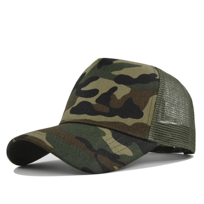 Fashion SunHat Outdoors Trucker Hat Cotton Mesh BreathableBaseball Cap Women Men Summer Sunshade MeshCap Truck Hat Cap Wholesale