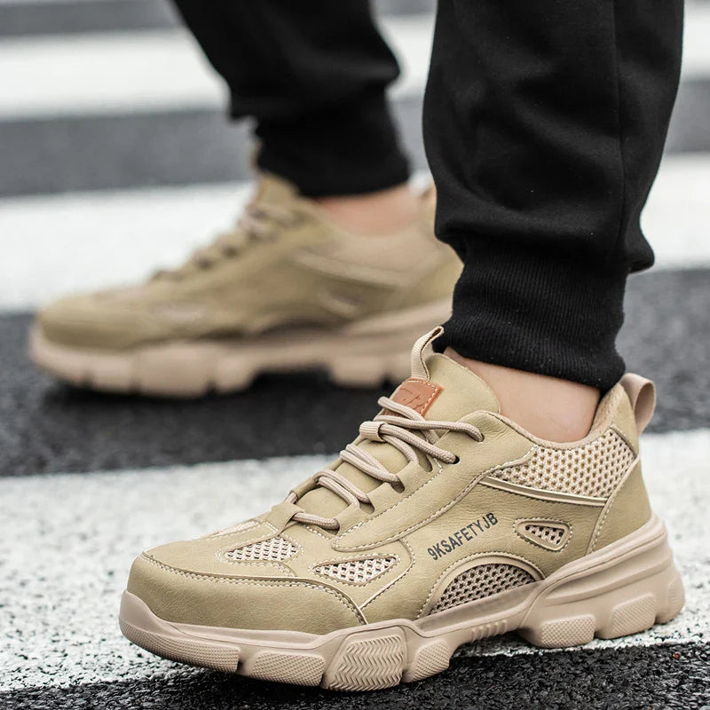 Men Steel Toe Shoes Sport Style New Unisex Safety Shoes Men Work Sneakers Indestructible Safety Boots Women Shoes