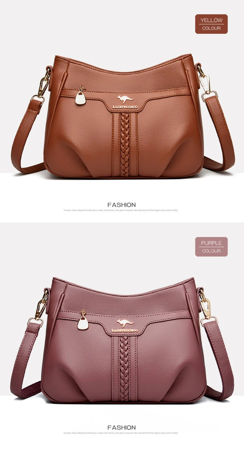 Genuine High Quality Soft Leather Women's Handbag Trend Designer Female Crossbody Bag Casual Shoulder Messenger Handbags 2024