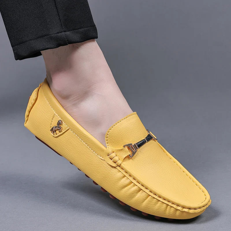 Men Loafers Shoes Formal Dress Shoes Business Casual Shoes for Men Wedding Party Office Shoes Soft PU Leather Loafers Men
