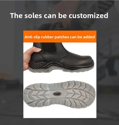 Men's Anti-Static Wear-Resistant Labor Protection Shoes Safety Smashing Protection Work Shoes for Factory Use