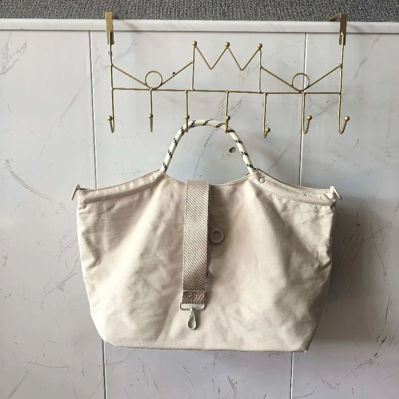 2026 Fashion Simple Letter Canvas Bag, Commuter Handbag, Large Capacity Handbag, Women's Bag