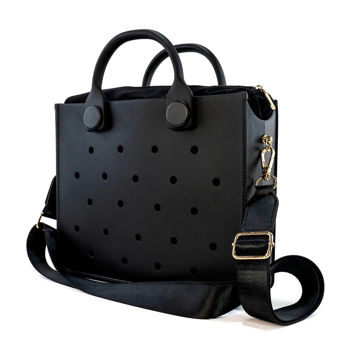Large Leather Shoulder Bag Handbag Tote Bag Storage for Women Casual Waterproof Beach Bag Hole Fit Charm Fashion Storage Bag