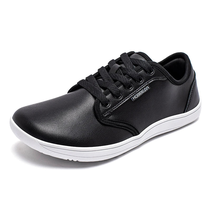 Unisex Wide Barefoot Shoes Women Men Zero Drop Minimalist Sneakers Artificial Leather Trail Walking Shoes