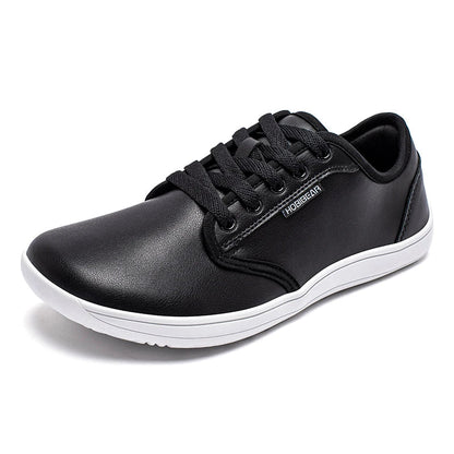 Unisex Wide Barefoot Shoes Women Men Zero Drop Minimalist Sneakers Artificial Leather Trail Walking Shoes