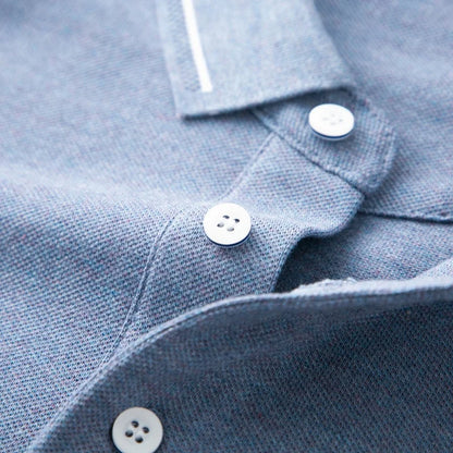 100Cotton High-End Quality Men's Polo Shirt Exquisite Horse Embroid Long Sleeve Fashion Lapel T-Shirt Business Trend Menswear