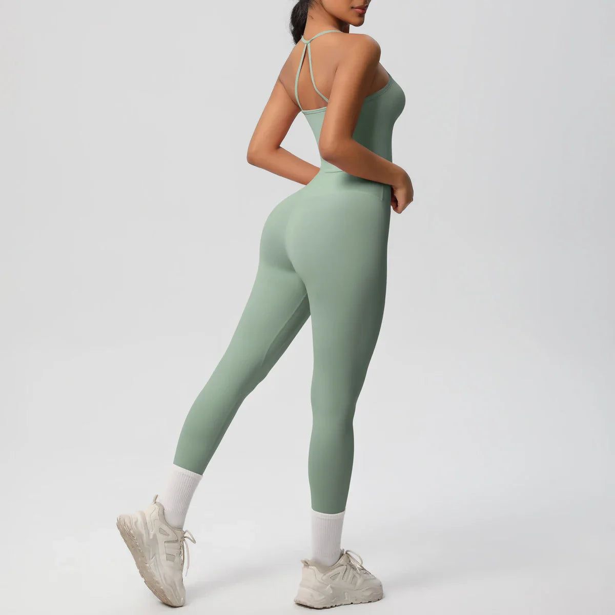 Halter Yoga Top Set Fitness Gym Suit Training Sleeveless Sport Gym Tops Crossover Back Sports Underwear  Tummy Control Slimming