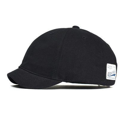 Short Brim Cotton Baseball Cap Men Women Casual Vintage Dad Hat Adjustable