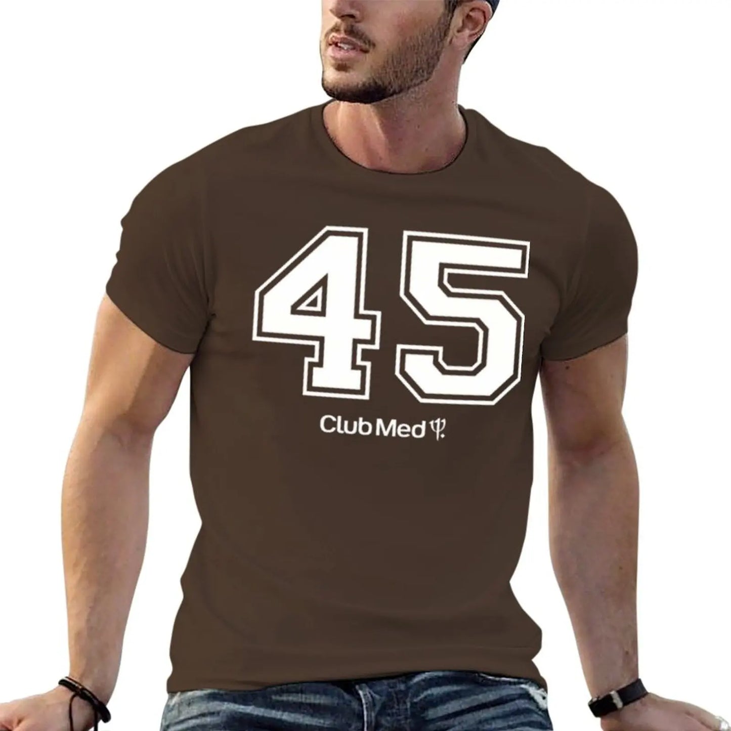Number 45 Club Med T-Shirt quick drying custom shirt anime stuff plain black t shirts men