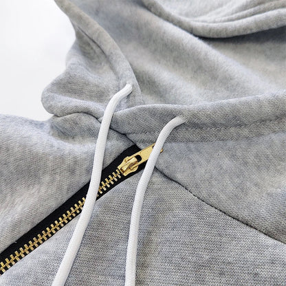 Women‘s Knee-Length Pockets Dress Hooded Warm Sweat Shirt Long Sleeve Side Zip Neckline Simple Casual Sports Skirt