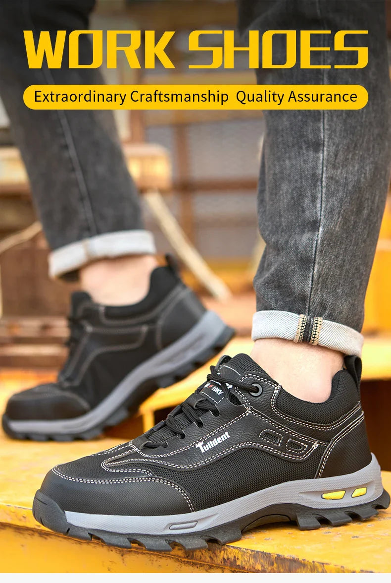 Safety shoes, anti smashing and anti stabbing work shoes, men's protective shoes, lightweight and comfortable protective boots