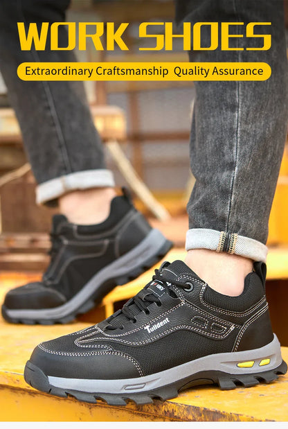 Safety shoes, anti smashing and anti stabbing work shoes, men's protective shoes, lightweight and comfortable protective boots