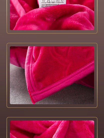Soft Warm Solid Velvet Blanket Autumn Winter Warm Couch Bed Throw Blankets Home Decor Sofa Cover Bedding Bedspread Blanket