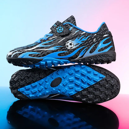 New Kids Soccer Cleats Youth Football Shoes TF Training Sneakers Boys Girls Non-Slip Breathable Lightweight Sport Boots 29-39