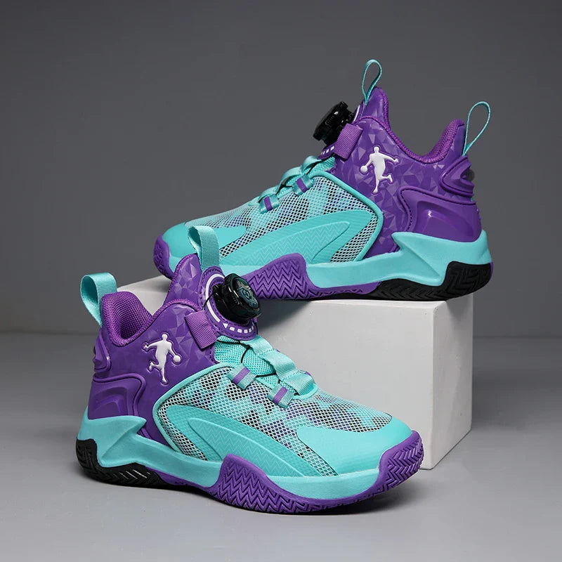 New Children's Basketball Shoes Mesh Breathable Sports Shoes For Teenagers Non-Slip Wear-Resistant Basketball Sneakers Kids