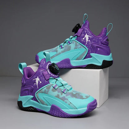New Children's Basketball Shoes Mesh Breathable Sports Shoes For Teenagers Non-Slip Wear-Resistant Basketball Sneakers Kids
