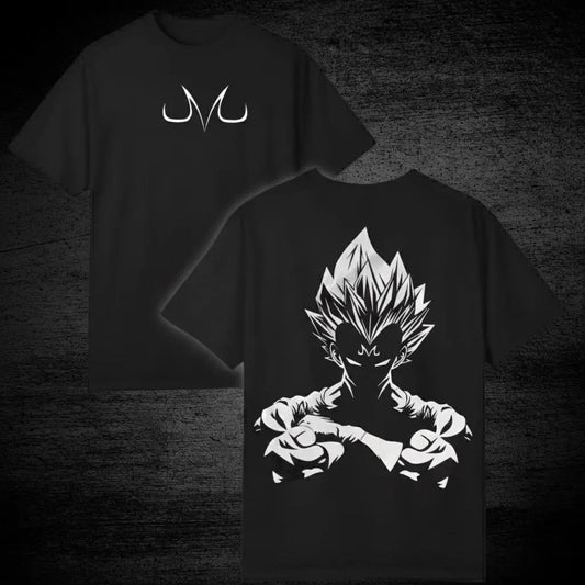 2026 Summer Dragon Ball  Oversized T-shirt High Quality 100% Cotton Majin Vegeta Print Unisex Retro Casual Tee for Adults Kids