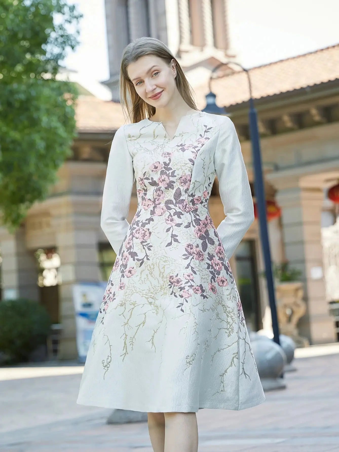 Fall/Winter New Style Retro Elegant Jacquard Dress - party dresses for women halloween dresses for women
