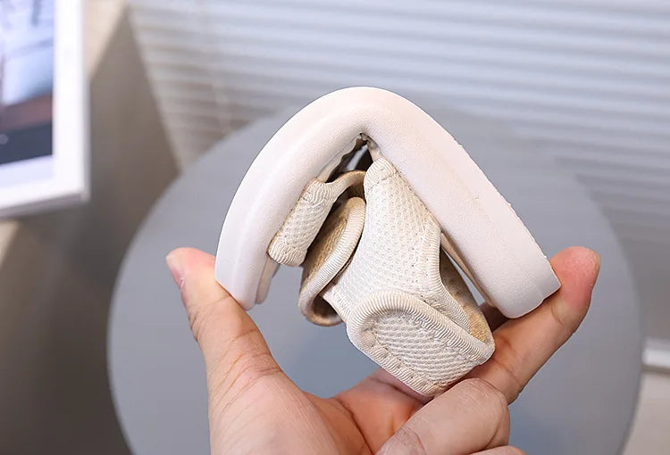 Summer Boy Casual Lightweight Cloth Vamp Beach Shoes Student Outdoor Girls Sandals Breathable Daily Platform Flat Sandals I05073