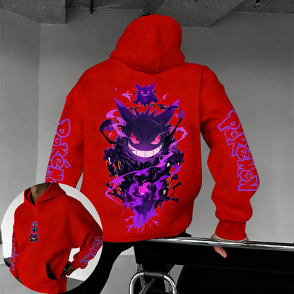 Game Gengar Collaboration Hoodie Spring/summer New Harajuku Men's and Women's Loose Casual Parent-child Sweater