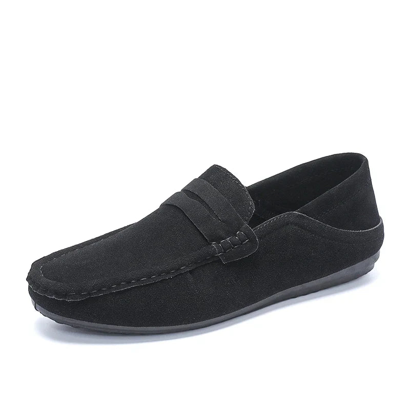 New Suede Men Casual Shoes Fashion Male Lazy Shoes Breathable Comfort Slip-on Mens Driving Shoes Luxury Brand Loafers Moccasins