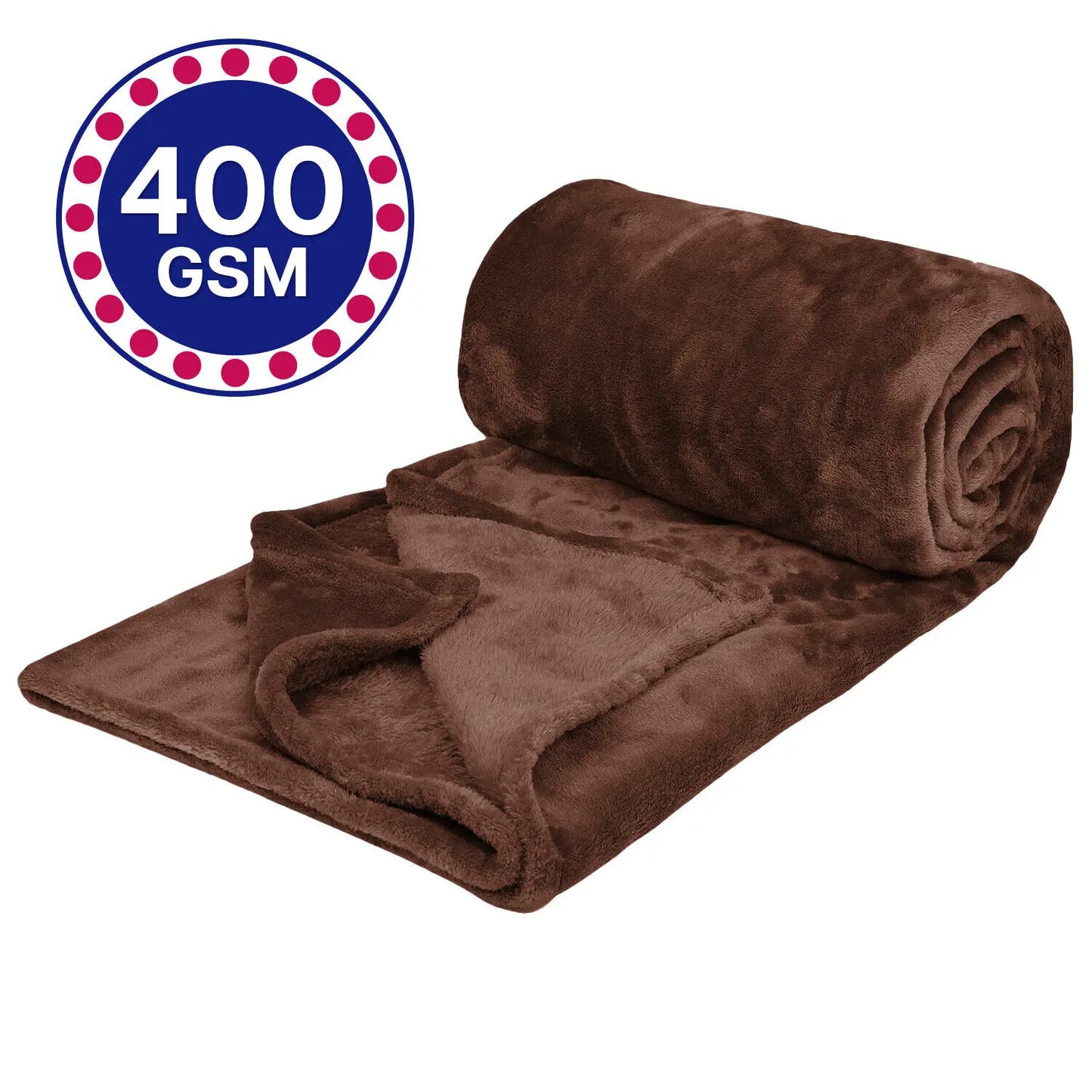 Fleece Blanket Solid Throw Blankets for Couch & Bed, Plush Cozy Fuzzy Blanket Super Soft & Warm Blankets for Fall and Winter